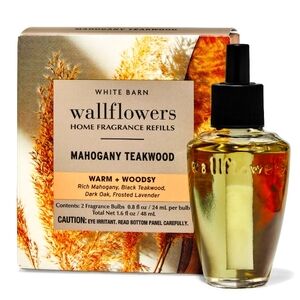 Bath & Body Works 2 Pack!  Mahogany Teakwood Home Fragrance Refill Warm & Woodsy